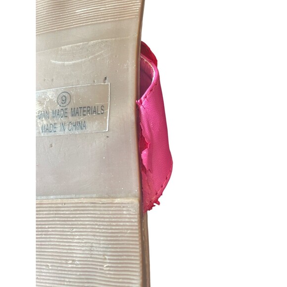 Misbehave Cesare 11 Fuchsia Flower Sandals Size 9 rhinestone fairy whimsical sum - Picture 10 of 11